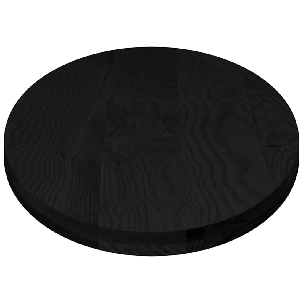 Dessus de table marron foncé 140x60x4cm bois chêne massif ovale - XIOS