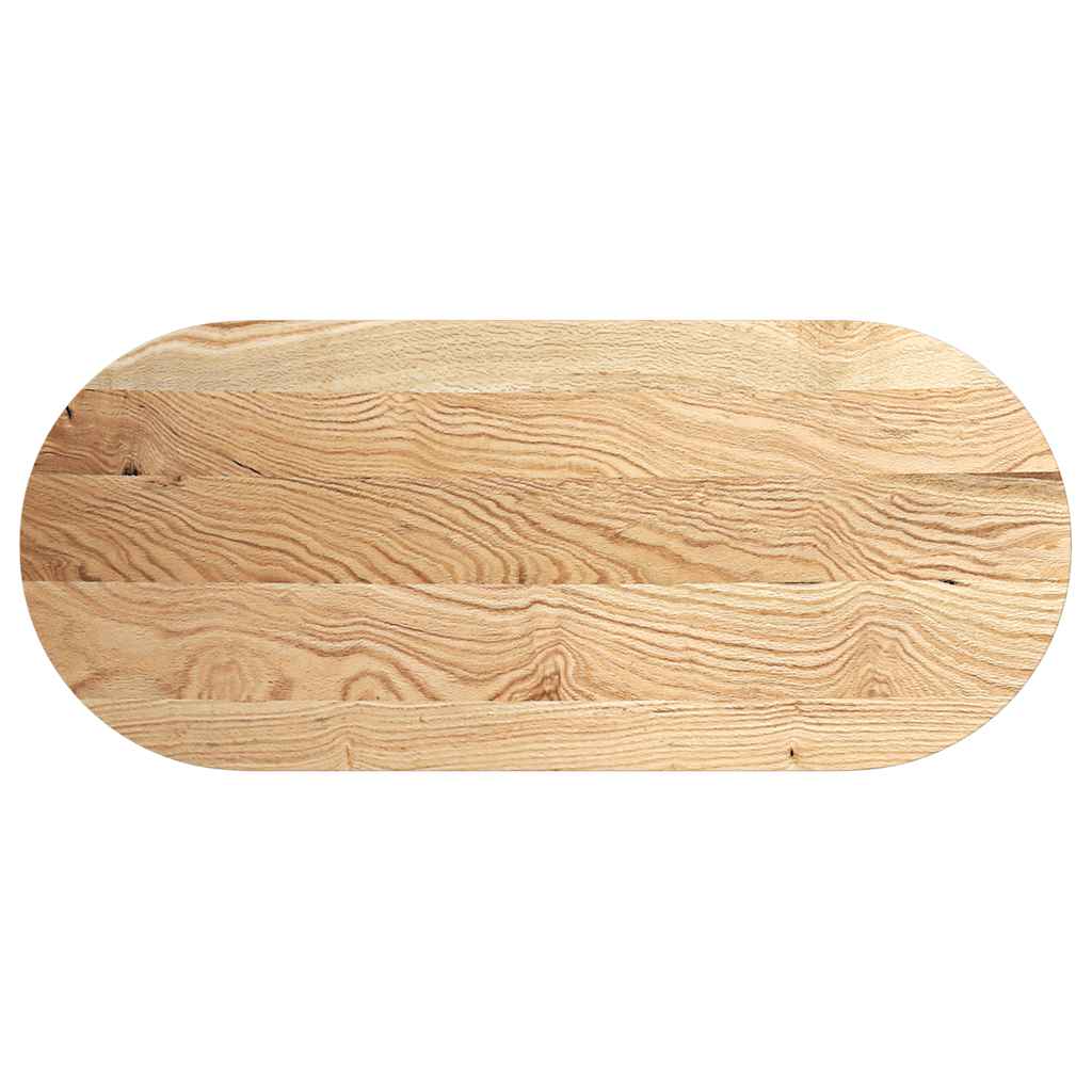 Dessus de table 140x60x2 cm bois de chêne massif ovale - XIOS
