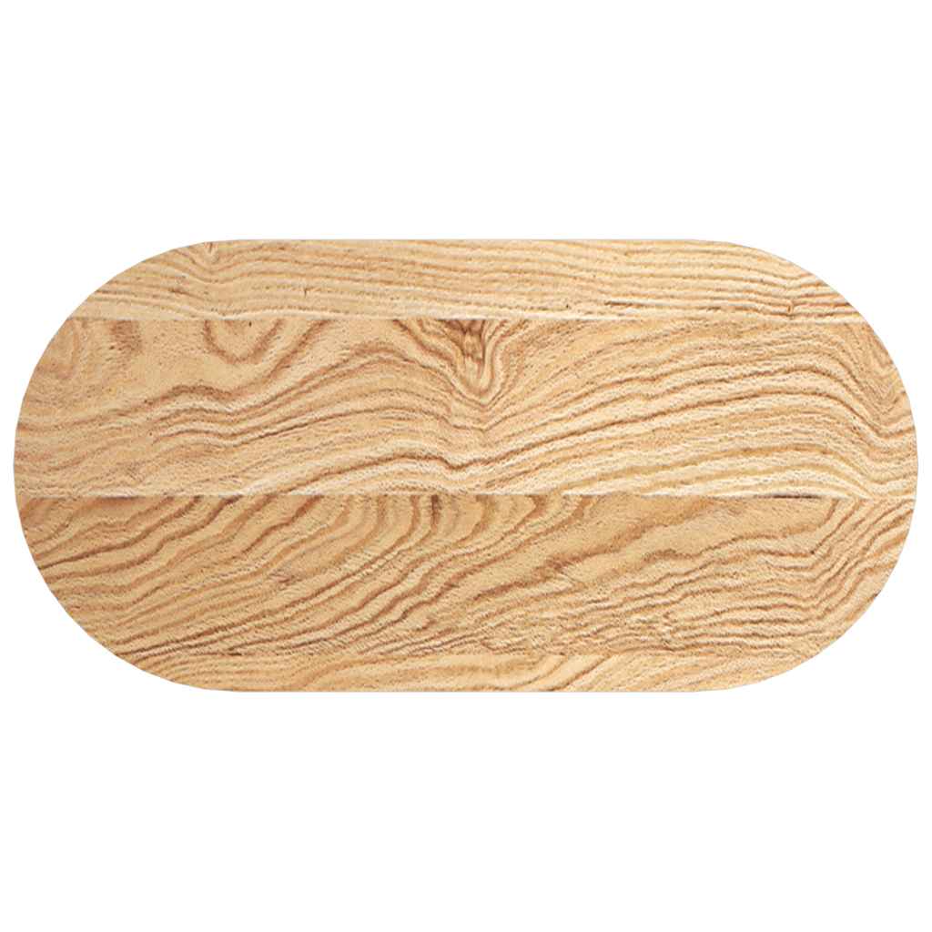 Dessus de table 80x40x4 cm bois de chêne massif ovale - XIOS