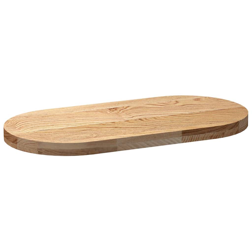 Dessus de table 80x40x4 cm bois de chêne massif ovale - XIOS