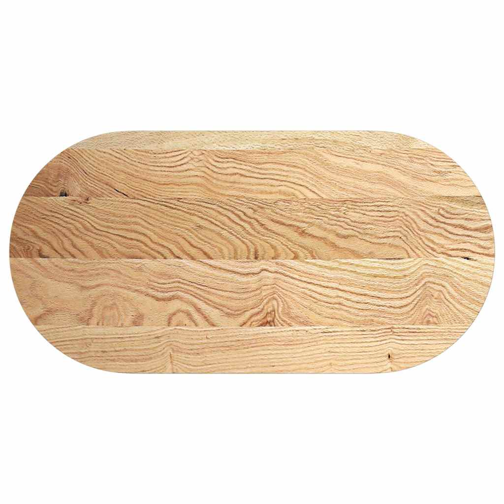 Dessus de table 120x60x4 cm bois de chêne massif ovale - XIOS