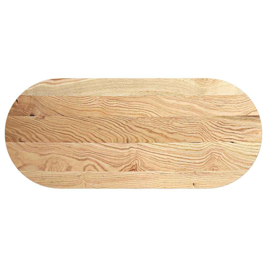 Dessus de table 140x60x4 cm bois de chêne massif ovale - XIOS