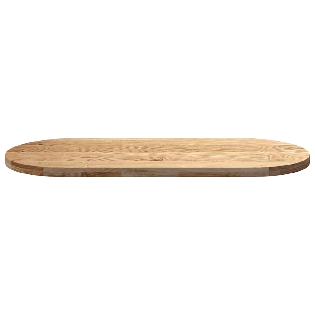 Dessus de table 140x60x4 cm bois de chêne massif ovale - XIOS