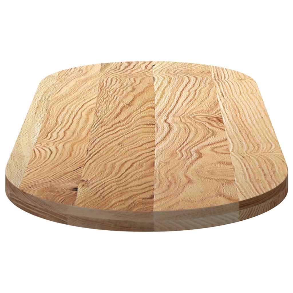 Dessus de table 140x60x4 cm bois de chêne massif ovale - XIOS