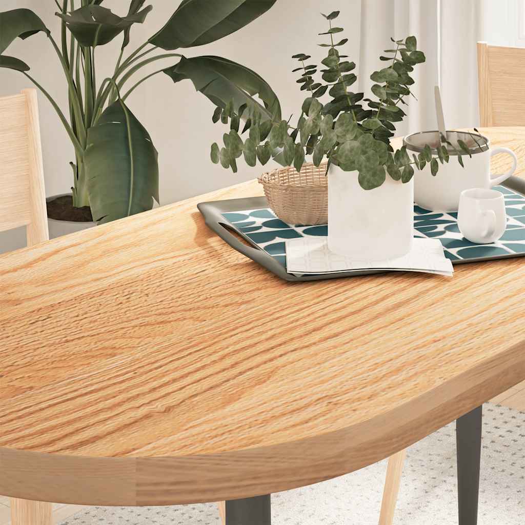 Dessus de table 140x60x4 cm bois de chêne massif ovale - XIOS