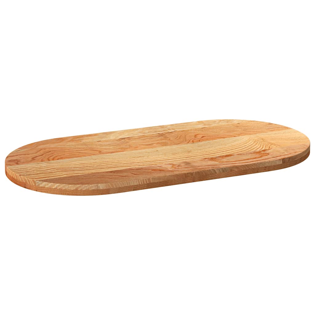 Dessus de table 120x60x4 cm bois de chêne massif ovale - XIOS