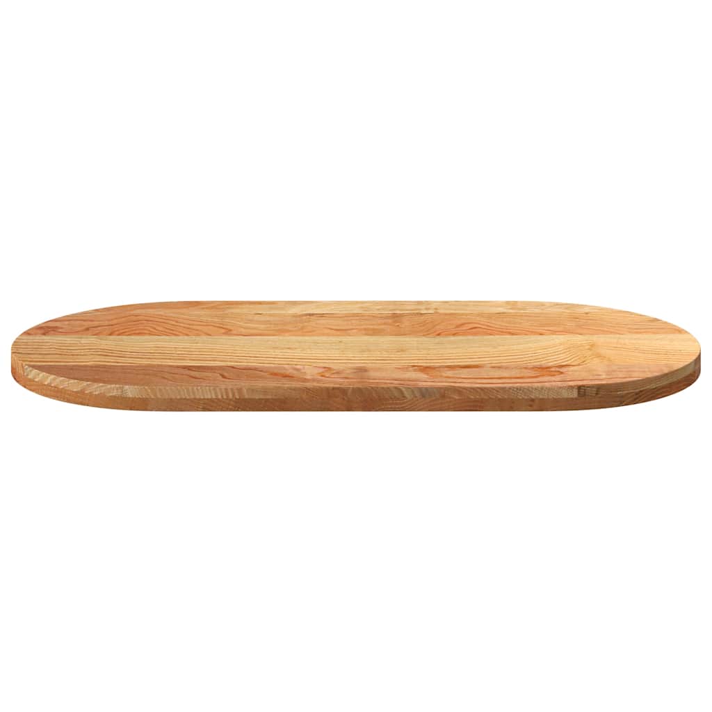 Dessus de table 120x60x4 cm bois de chêne massif ovale - XIOS