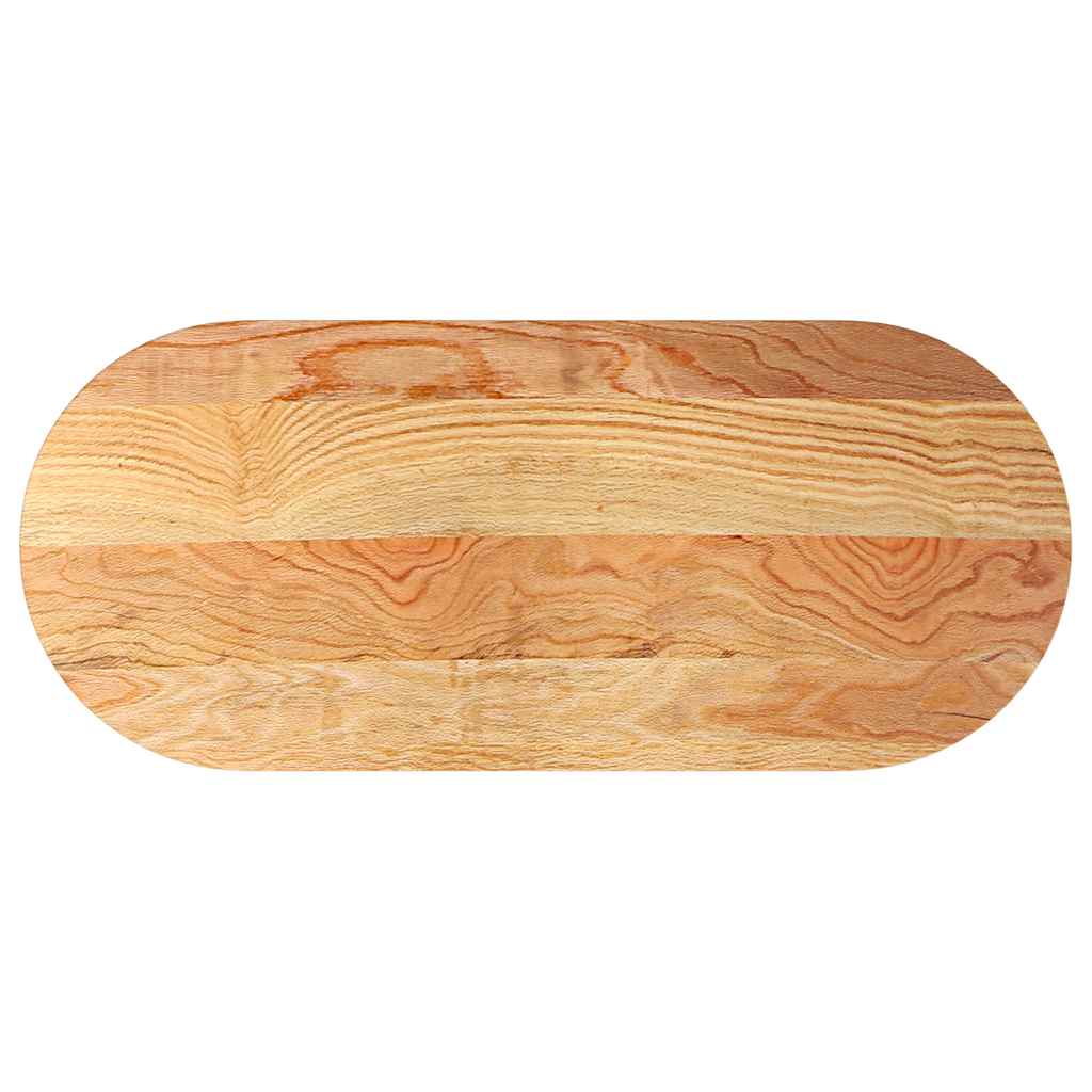 Dessus de table 140x60x4 cm bois de chêne massif ovale - XIOS