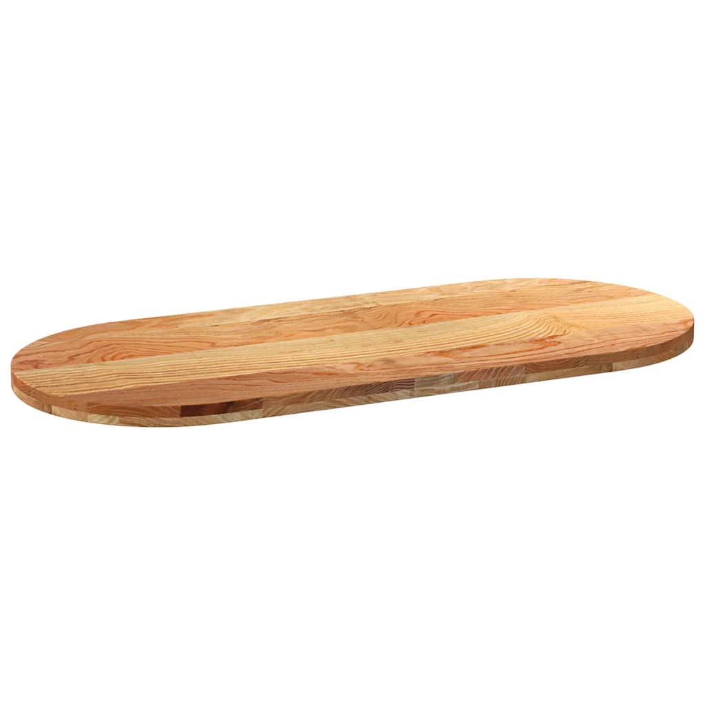 Dessus de table 140x60x4 cm bois de chêne massif ovale - XIOS
