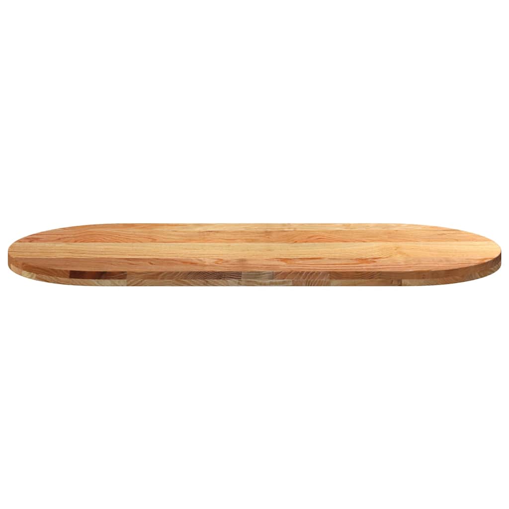 Dessus de table 140x60x4 cm bois de chêne massif ovale - XIOS
