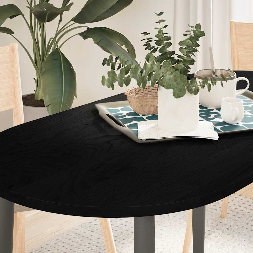 Dessus de table 120x60x2 cm bois de chêne massif ovale - XIOS