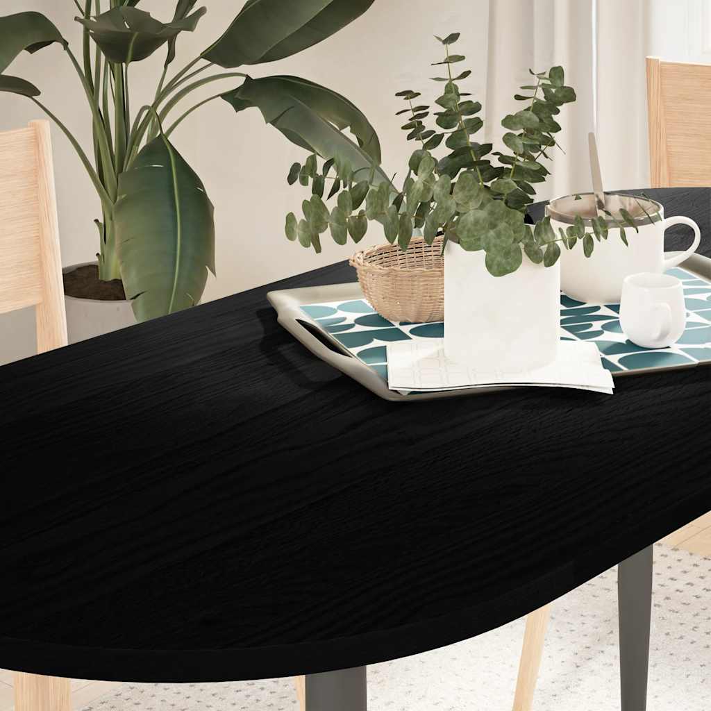 Dessus de table 140x60x2 cm bois de chêne massif ovale - XIOS