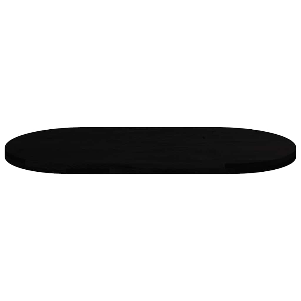 Dessus de table marron foncé 120x60x4cm bois chêne massif ovale - XIOS