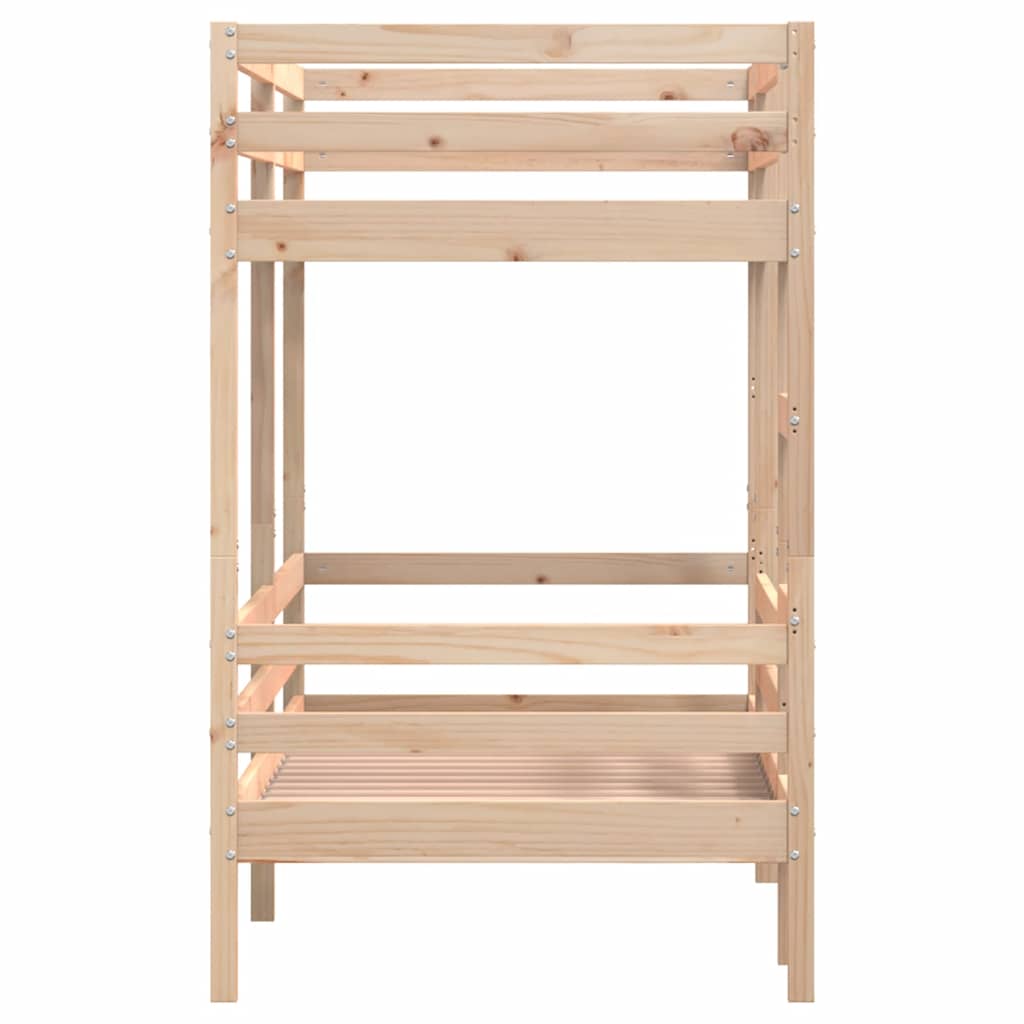 Lit superposé sans matelas 80x200 cm bois de pin massif - XIOS