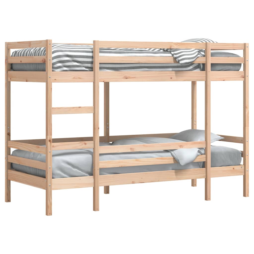 Lit superposé sans matelas 90x200 cm bois de pin massif - XIOS