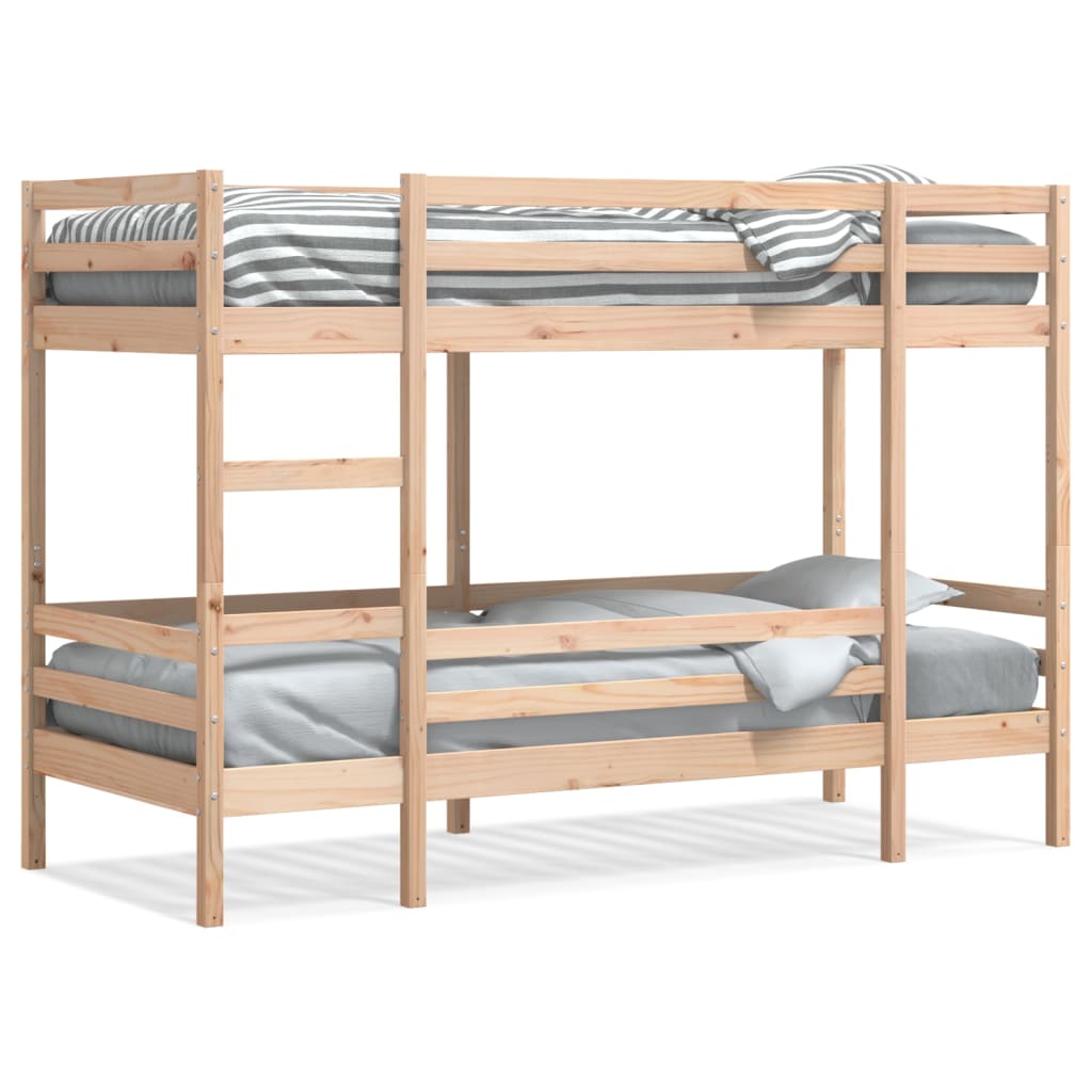 Lit superposé sans matelas 90x190 cm bois de pin massif - XIOS