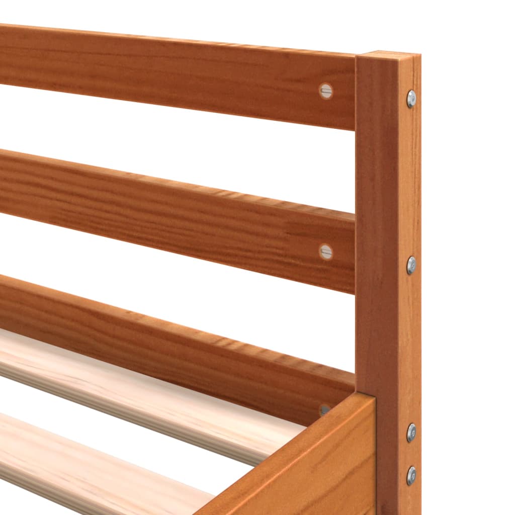 Lit superposé et bureau et échelle 160x200cm bois de pin massif - XIOS
