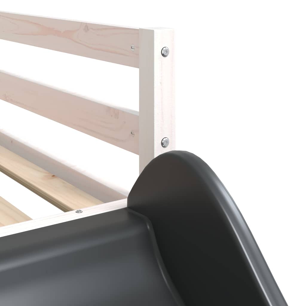 Lit superposé avec toboggan et échelle sans matelas 90x190 cm - XIOS