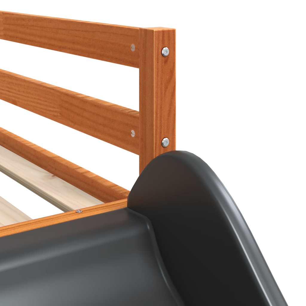 Lit superposé avec toboggan et échelle sans matelas 75x190 cm - XIOS