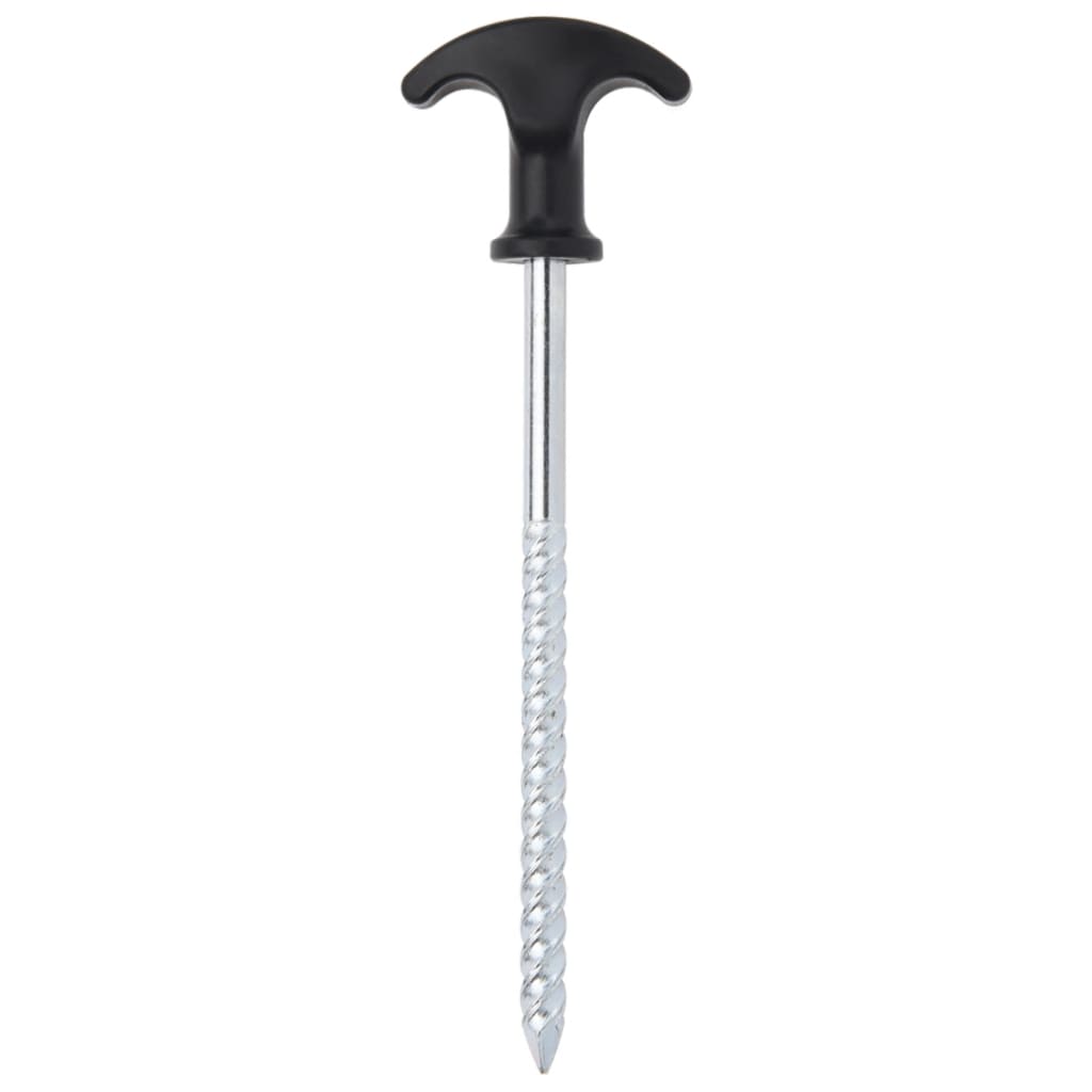 Piquets de tente 24 pcs 17 cm Ø7 mm acier galvanisé Accessoires de tente vidaXL