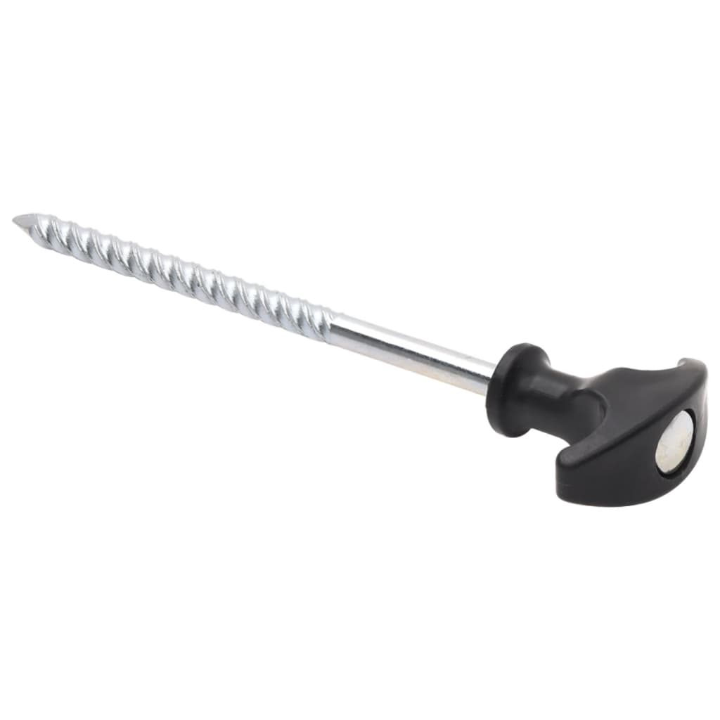 Piquets de tente 12 pcs 17 cm Ø7 mm acier galvanisé Accessoires de tente vidaXL
