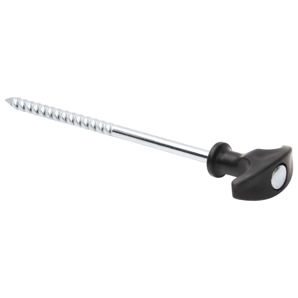 Piquets de tente 12 pcs 20 cm Ø7 mm acier galvanisé Accessoires de tente vidaXL
