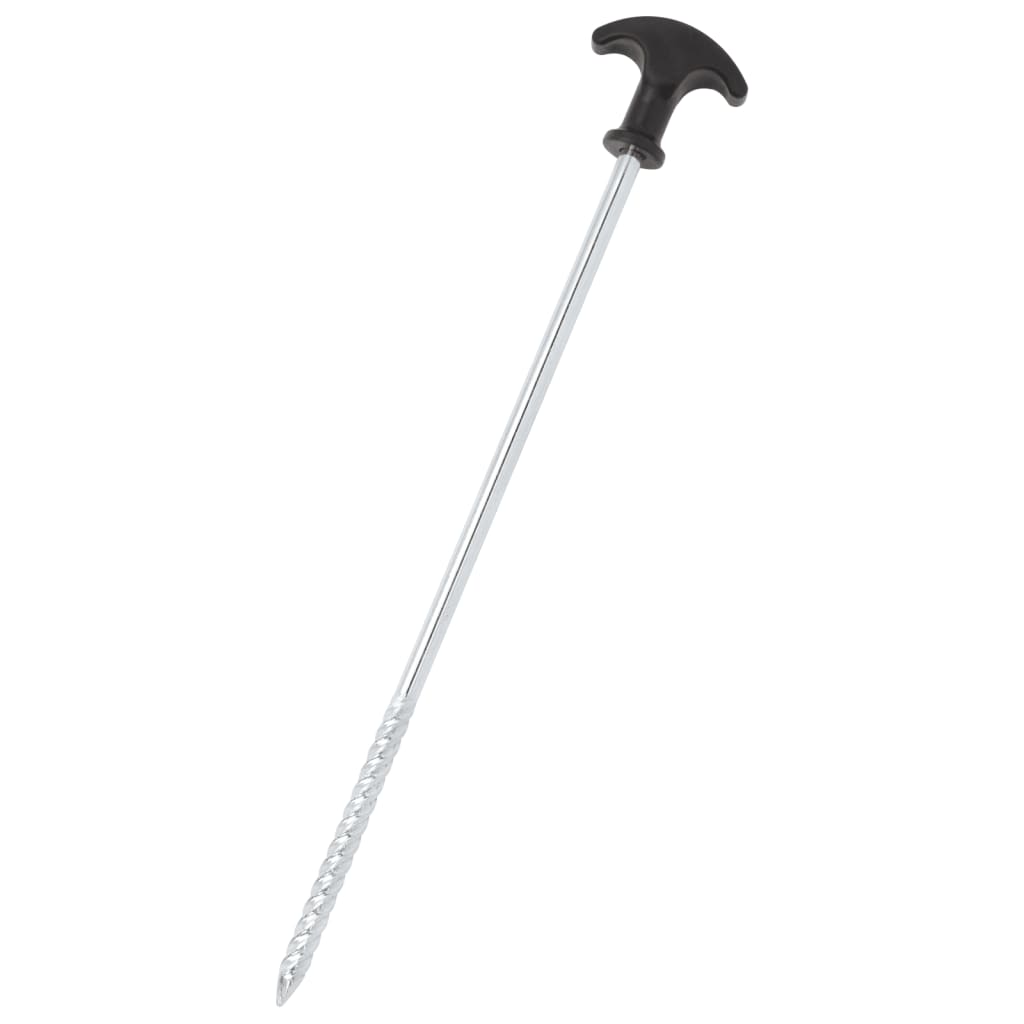 Piquets de tente 24 pcs 30 cm Ø7 mm acier galvanisé Accessoires de tente vidaXL