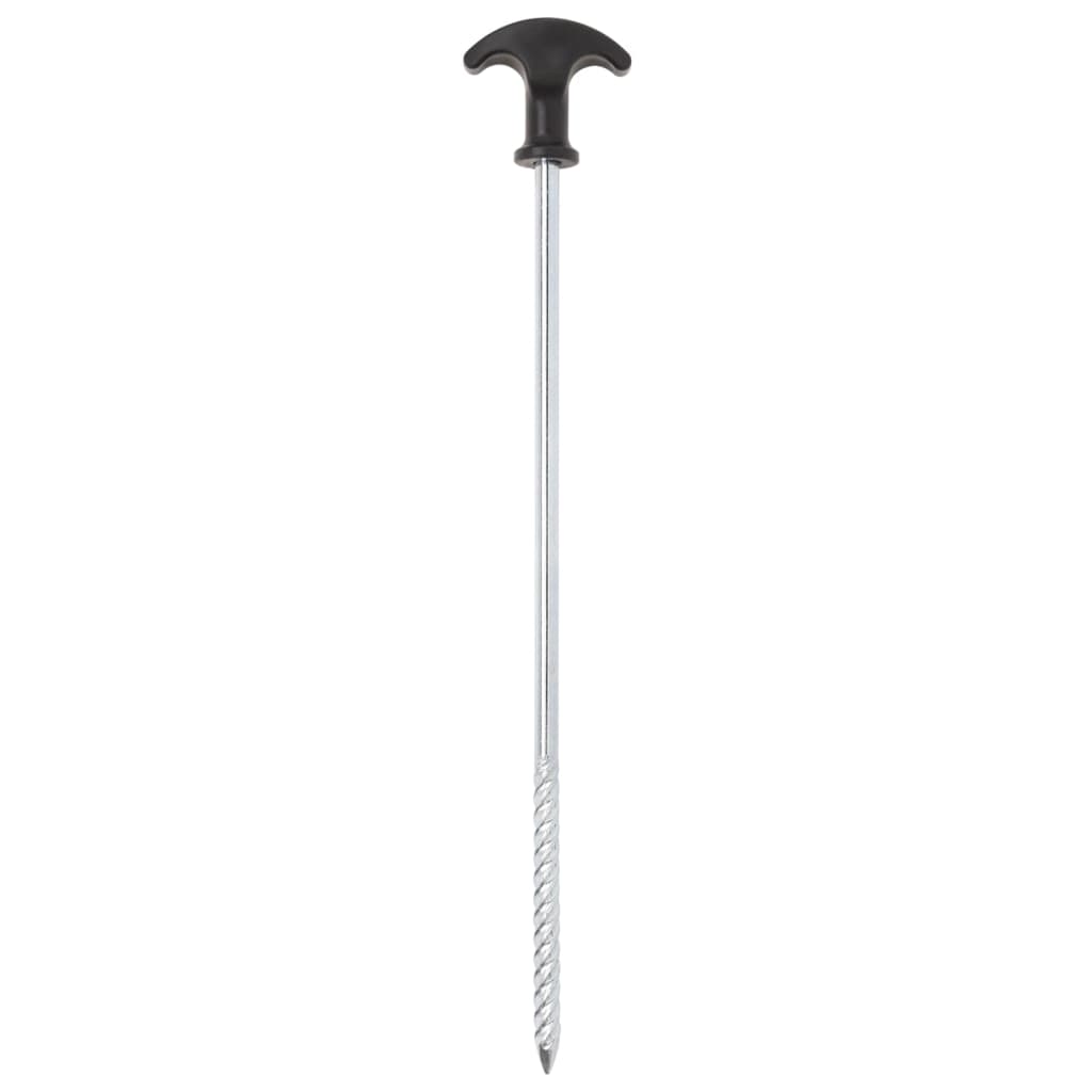 Piquets de tente 24 pcs 30 cm Ø7 mm acier galvanisé Accessoires de tente vidaXL