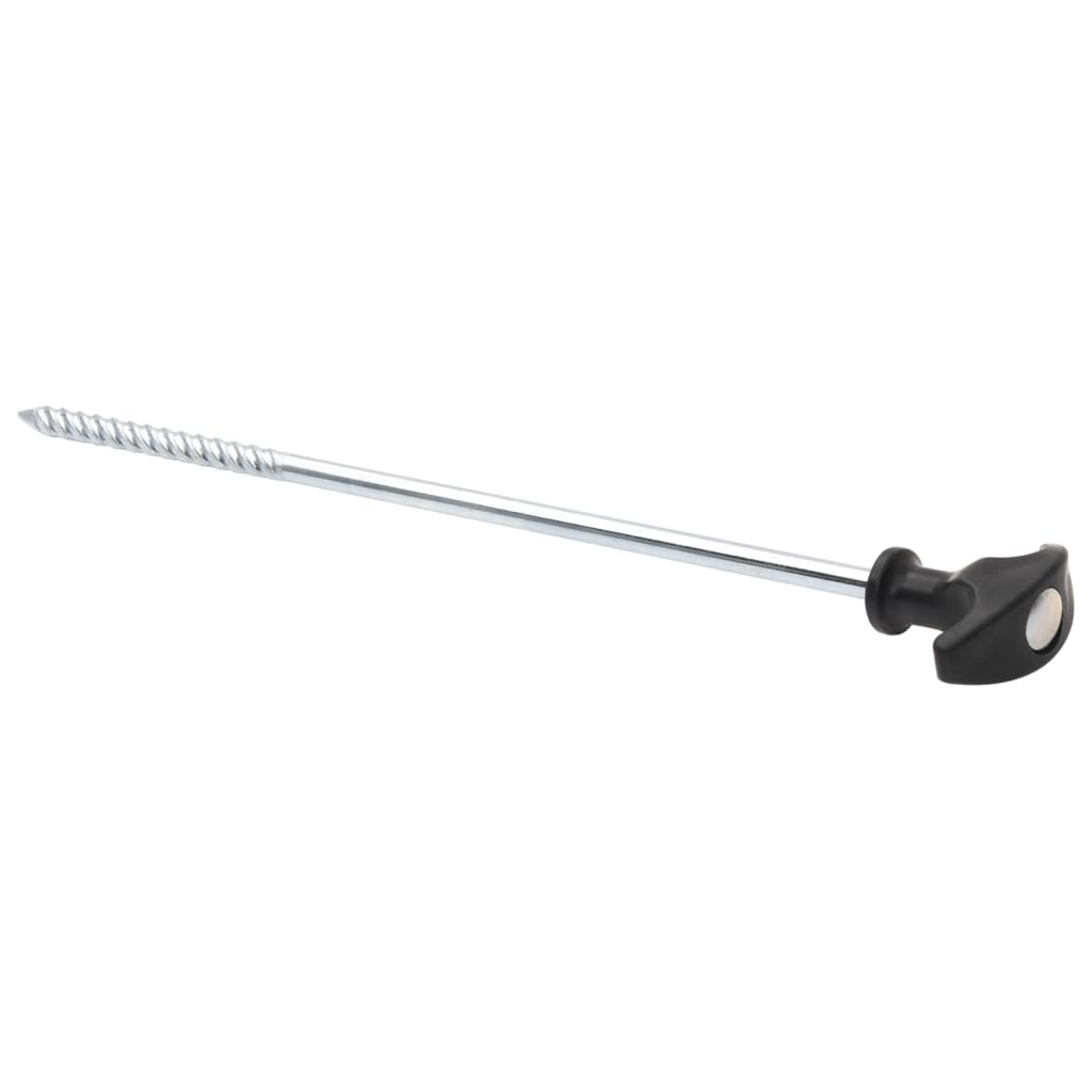 Piquets de tente 24 pcs 30 cm Ø7 mm acier galvanisé Accessoires de tente vidaXL