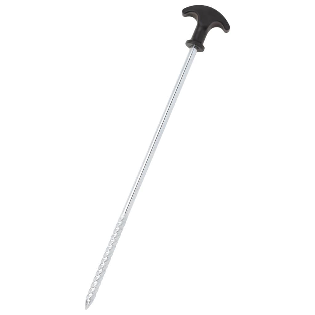 Piquets de tente 12 pcs 30 cm Ø7 mm acier galvanisé Accessoires de tente vidaXL