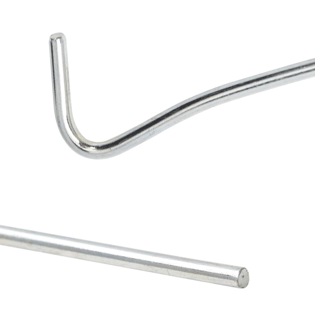 Piquets de tente 25 pcs 30 cm Ø5 mm acier galvanisé Accessoires de tente vidaXL