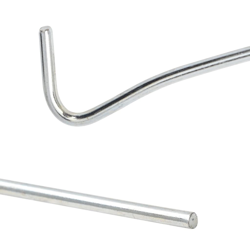 Piquets de tente 50 pcs 23 cm Ø3 mm acier galvanisé Accessoires de tente vidaXL