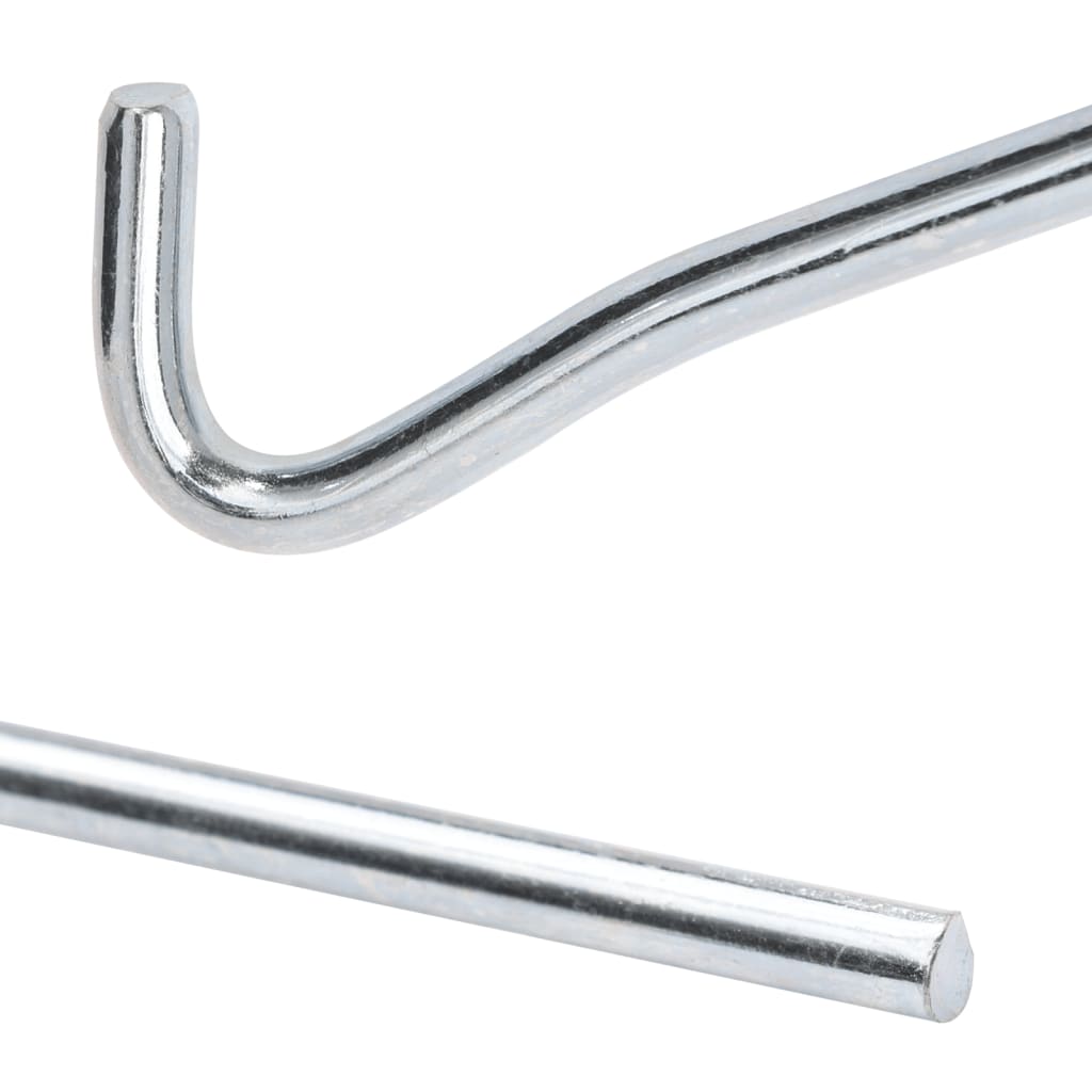 Piquets de tente 50 pcs 23 cm Ø7 mm acier galvanisé Accessoires de tente vidaXL