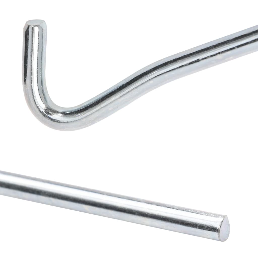 Piquets de tente 25 pcs 23 cm Ø7 mm acier galvanisé Accessoires de tente vidaXL
