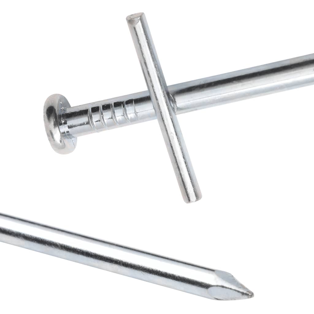 Piquets de tente 24 pcs 29,5 cm Ø6 mm acier galvanisé Accessoires de tente vidaXL