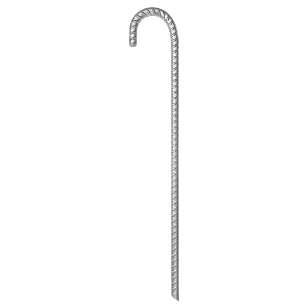 Piquets de tente 6 pcs 41,5 cm Ø12 mm acier galvanisé Accessoires de tente vidaXL