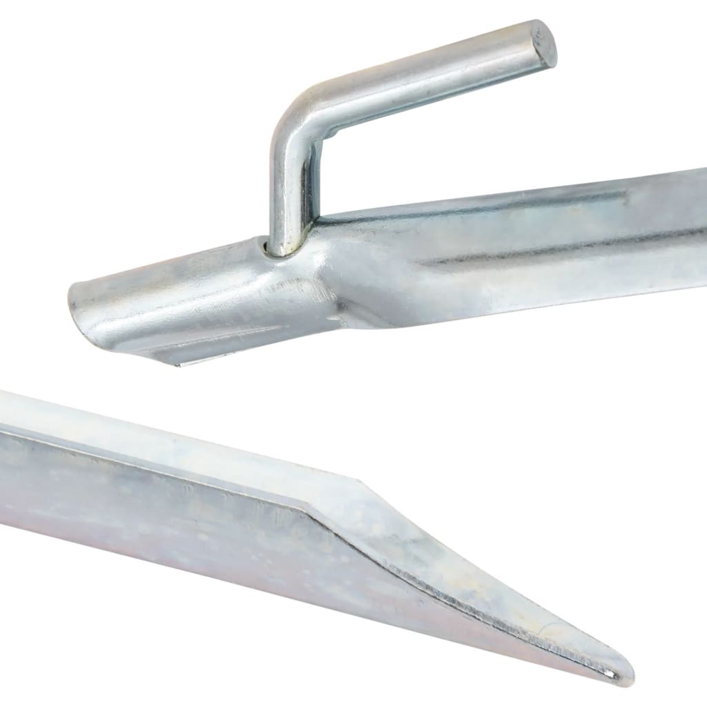 Piquets de tente 24pcs en forme de V 25cm Ø20mm acier galvanisé Accessoires de tente vidaXL
