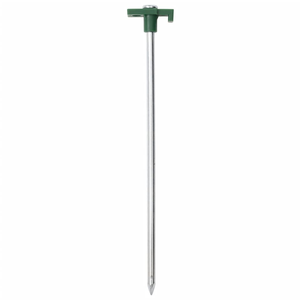 Piquets de tente 12 pcs 25 cm 7 mm acier galvanisé et PP Accessoires de tente vidaXL