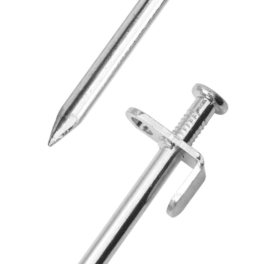 Piquets de tente 24 pcs 19,5 cm 8 mm acier galvanisé Accessoires de tente vidaXL