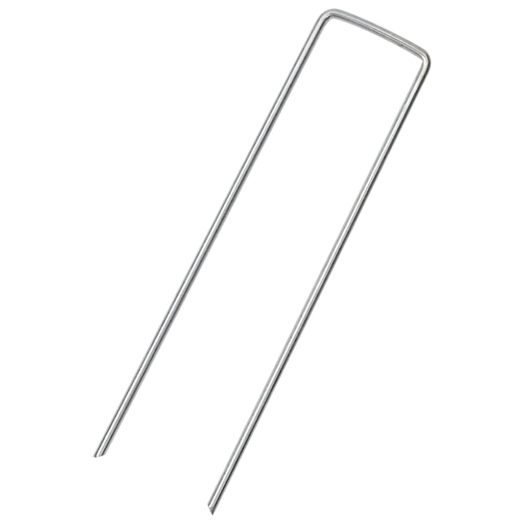 Piquets de sol en forme de U 25 pcs 15x3,5 cm acier galvanisé Accessoires de tente vidaXL