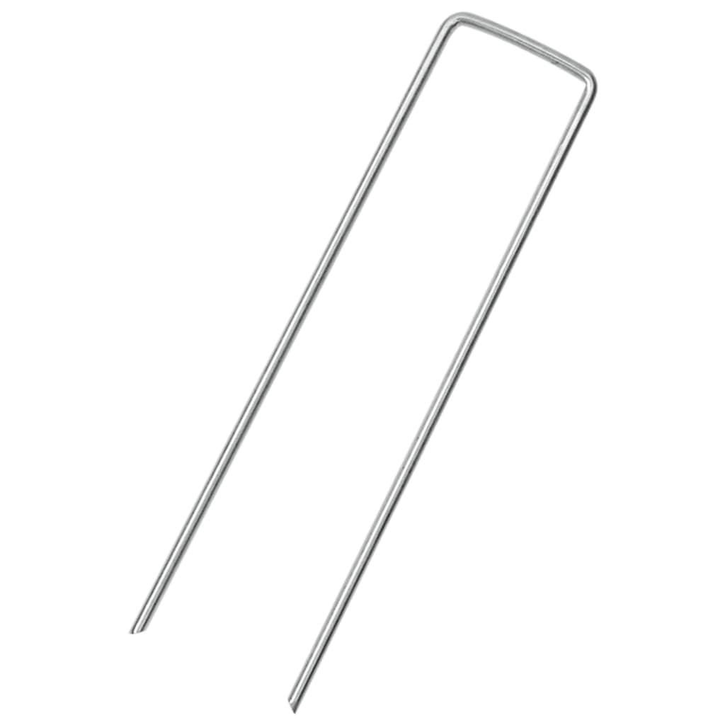 Piquets de sol en forme de U 50 pcs 15x3,5 cm acier galvanisé Accessoires de tente vidaXL