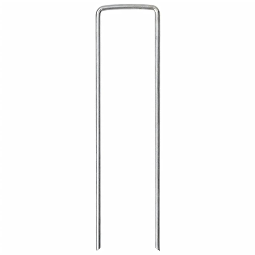 Piquets de sol en forme de U 50 pcs 15x3,5 cm acier galvanisé Accessoires de tente vidaXL
