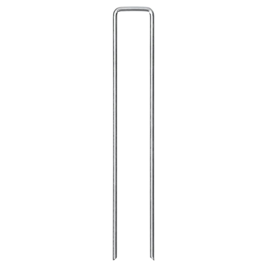 Piquets de sol en forme de U 50 pcs 20x4 cm acier galvanisé Accessoires de tente vidaXL