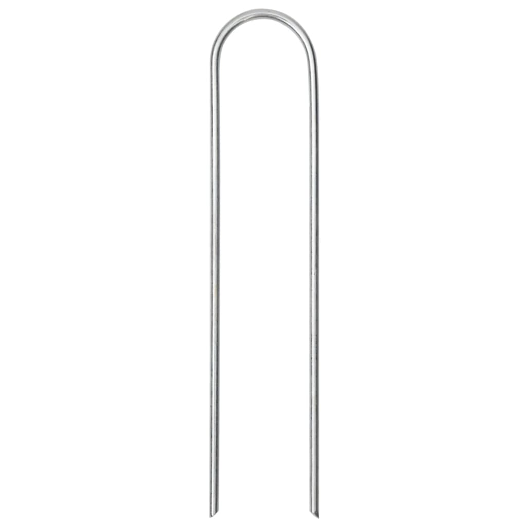 Piquets de sol en forme de U 50 pcs 15x3,5 cm acier galvanisé Accessoires de tente vidaXL