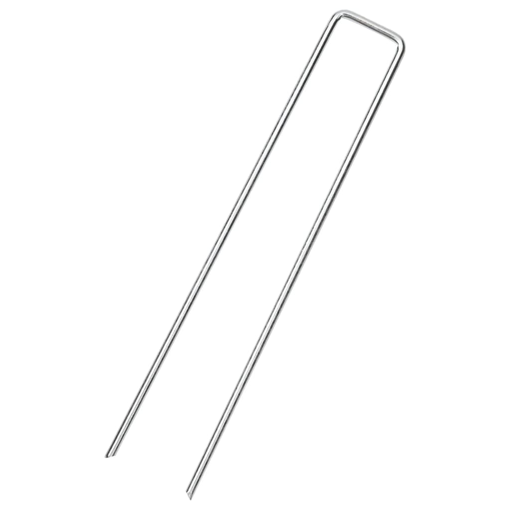 Piquets de sol en forme de U 25 pcs 20x3,5 cm acier galvanisé Accessoires de tente vidaXL