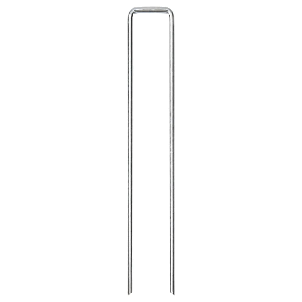 Piquets de sol en forme de U 25 pcs 20x3,5 cm acier galvanisé Accessoires de tente vidaXL