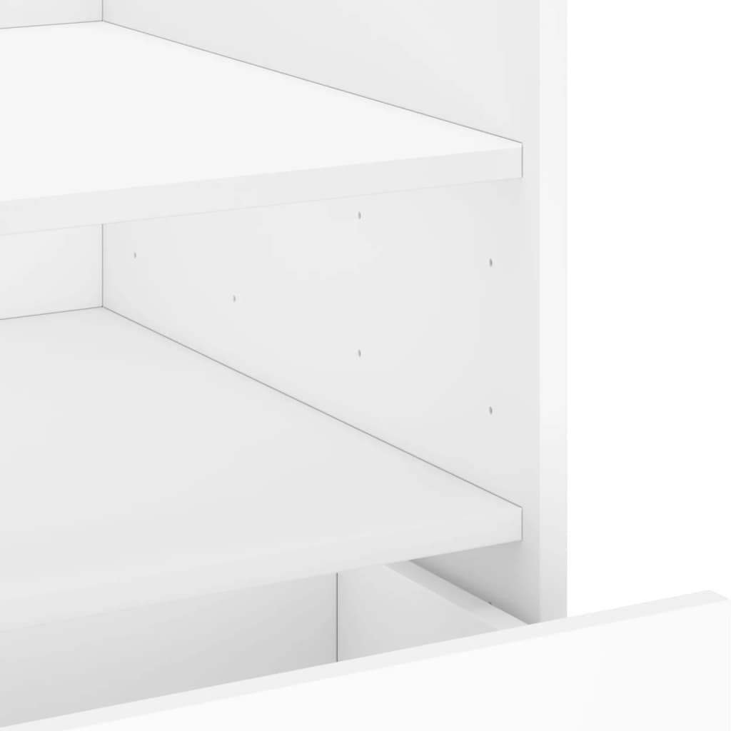Table de chevet blanc 45x50x50 cm bois d’ingénierie - XIOS