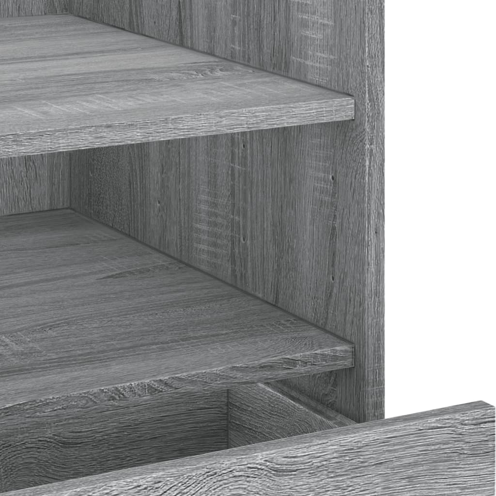 Table de chevet sonoma gris 45x50x50 cm bois d'ingénierie - XIOS