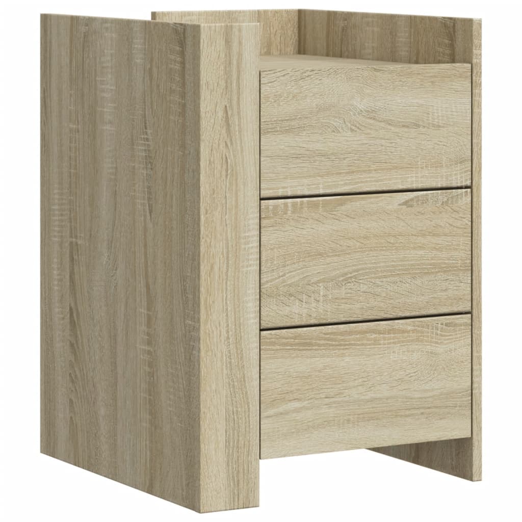 Table de chevet chêne sonoma 45x50x65 cm bois d’ingénierie - XIOS