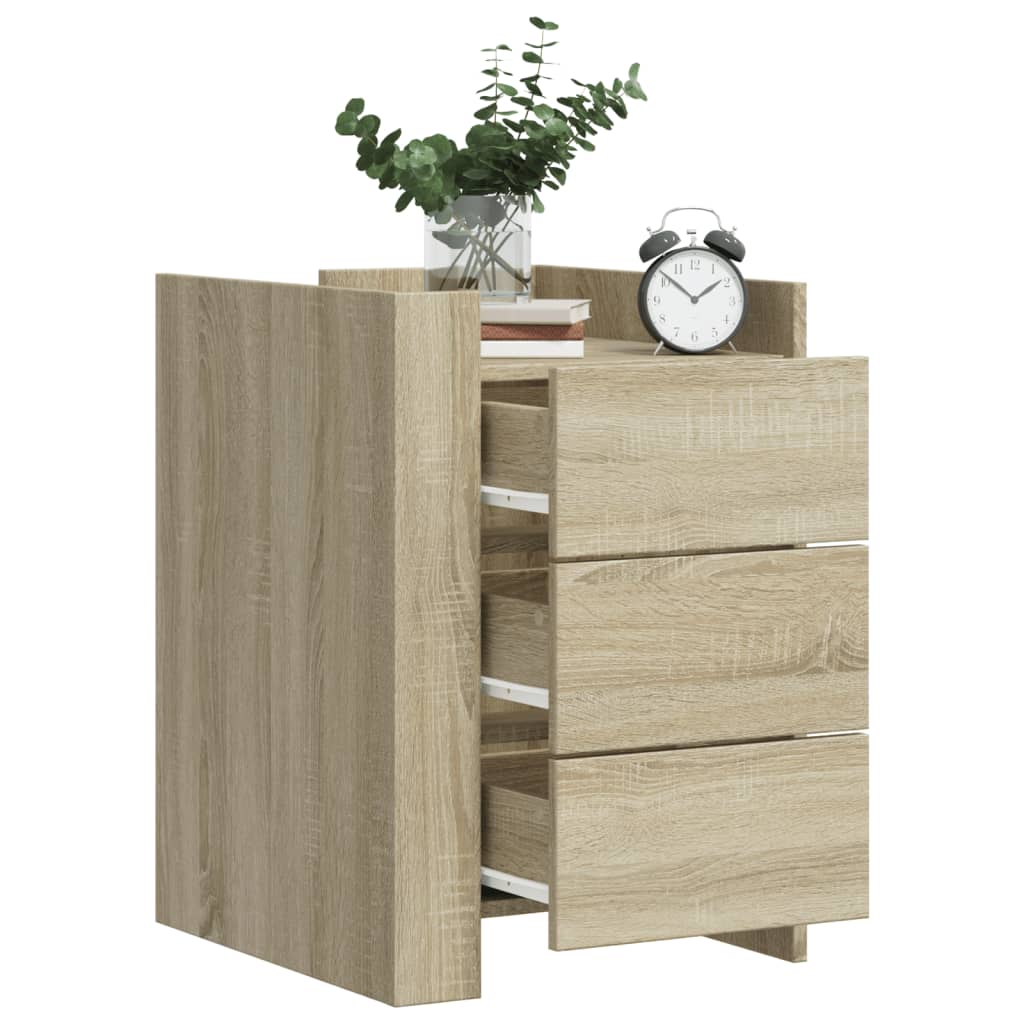 Table de chevet chêne sonoma 45x50x65 cm bois d’ingénierie - XIOS